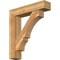 Ekena Millwork Balboa Block Rough Sawn Bracket w/ Offset Brace, Western Red Cedar, 8"W x 36"D x 40"H BKT0806X36X40BOA05RWR - alternate 1